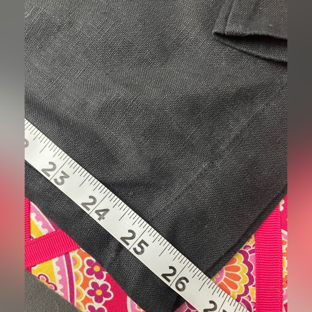 Joie Black Linen Pants Sz. L - Picture 9 of 9